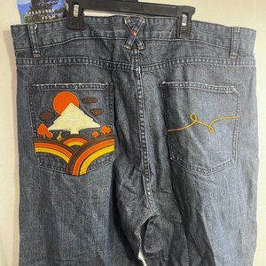 Vintage 90's Y2K baggy LR Geans "The hills have eyes" 40x34  wide leg, rapper